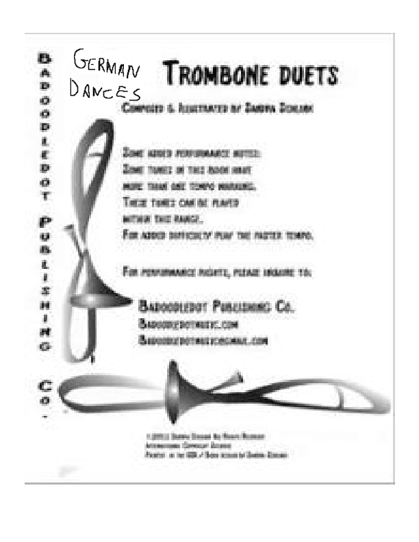 German Dances trombone duets (arr. Sandra Schlink)
