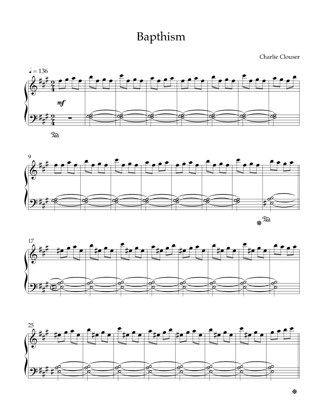 Baptism (arr. Furkan Barut)