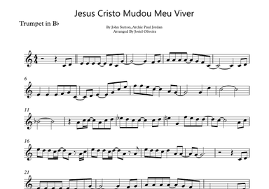 Jesus Cristo Mudou Meu Viver (arr. Josiel Oliveira)