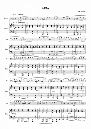 Murray - Aria - Bassoon & Piano