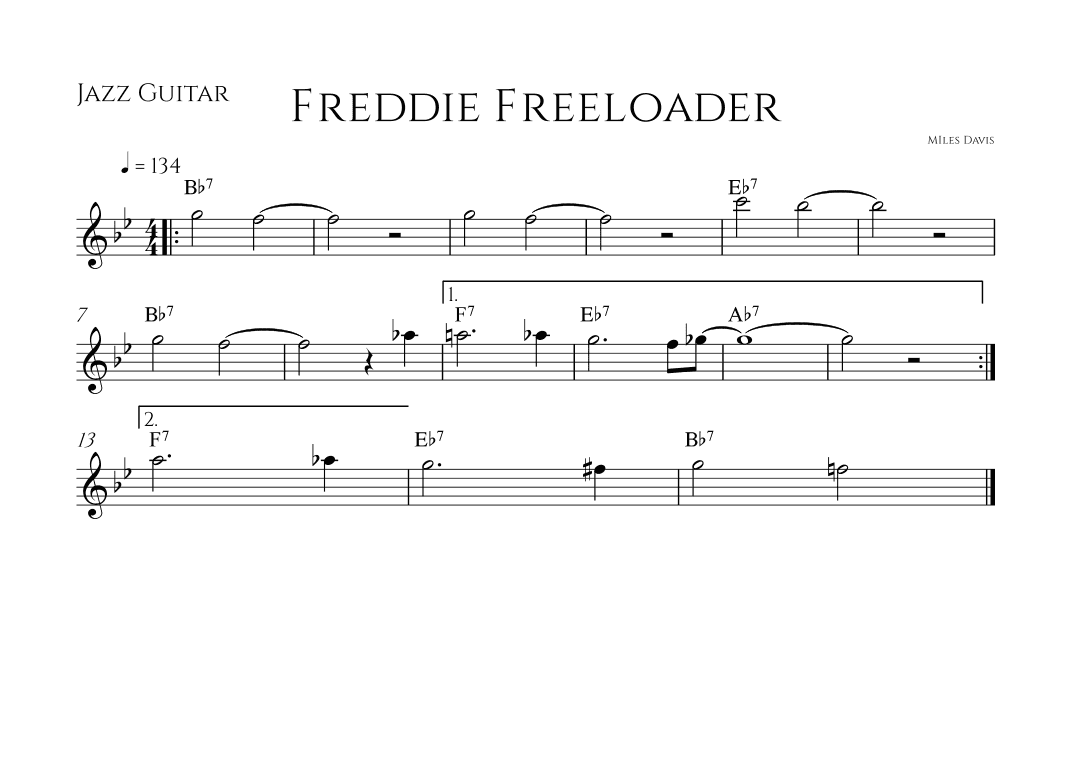 Freddie Freeloader (arr. Rafael Fernandes da Silva)