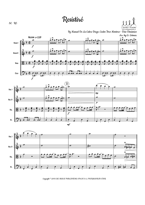 Resistire (arr. Nonamé Música)
