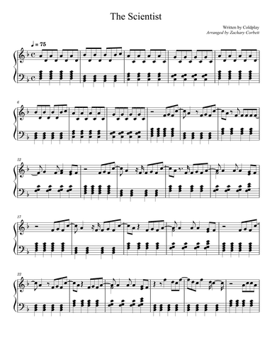 The Scientist (arr. Zachary Corbett)