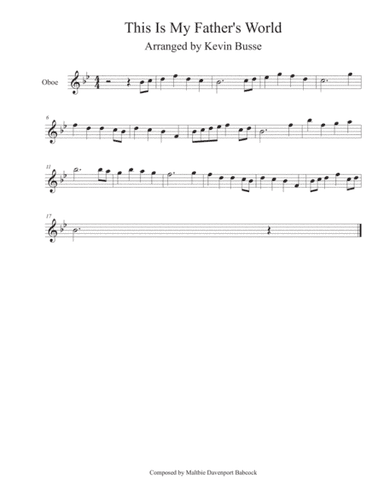 This Is My Father's World - Oboe (arr. Kevin Busse)