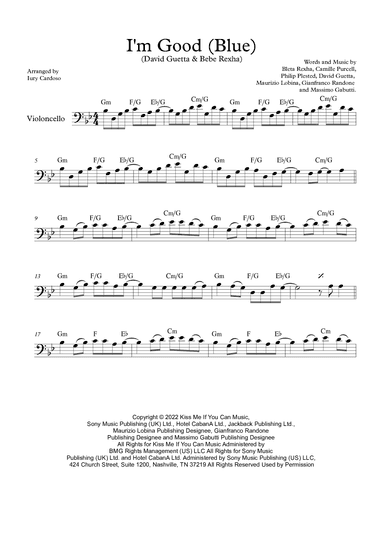 I'm Good (blue) (arr. Iury Cardoso)