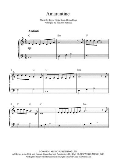 Amarantine (arr. Kaiserin Rebecca)