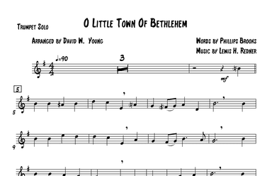 O Little Town Of Bethlehem (arr. David W. Young)