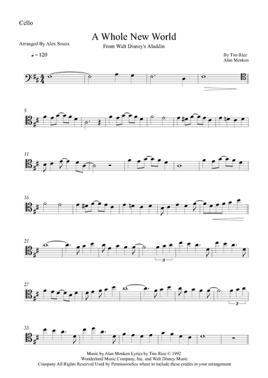 A Whole New World (reprise) (arr. Alex Souza)