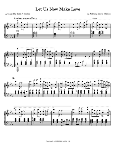 Let Us Now Make Love (arr. Todd J. Scallan)