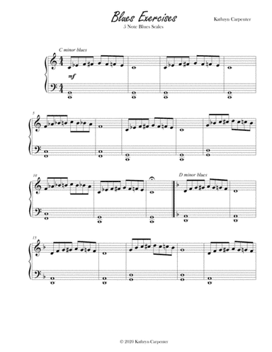 Blues Exercises (5 Note Exercises)