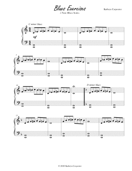 Blues Exercises (5 Note Exercises)