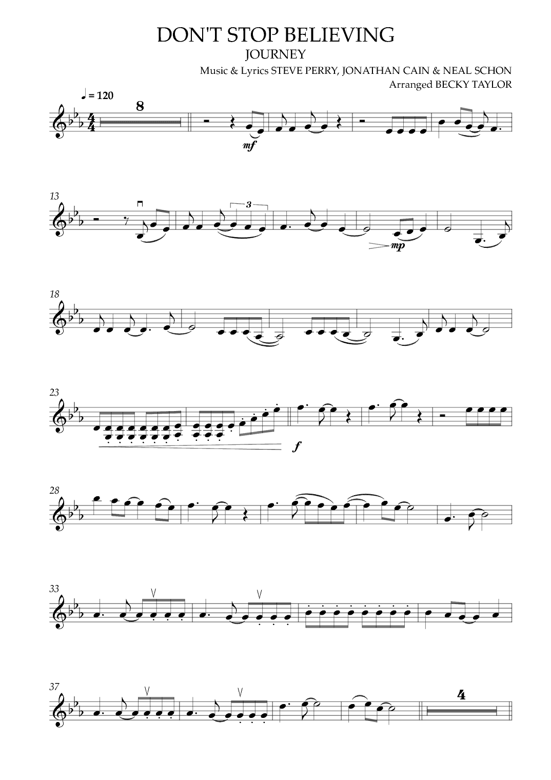 Don't Stop Believin' (arr. Becky Taylor)