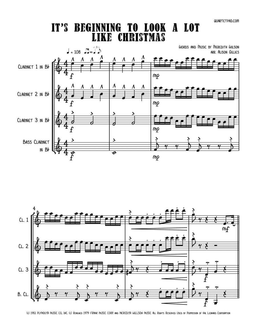 It's Beginning To Look Like Christmas (arr. Alison Gillies)