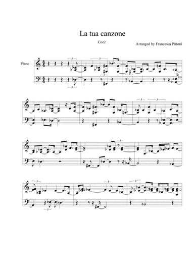 La Tua Canzone (arr. Francesca Pittoni)