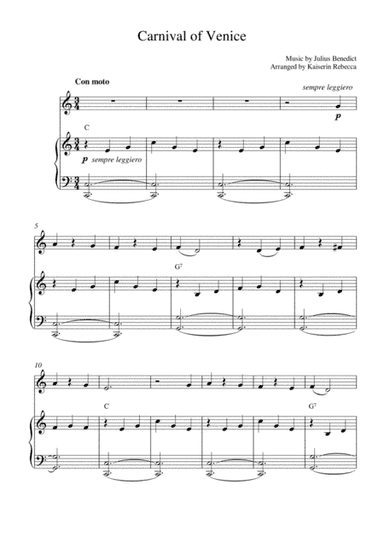 Carnival of Venice (arr. Kaiserin Rebecca)