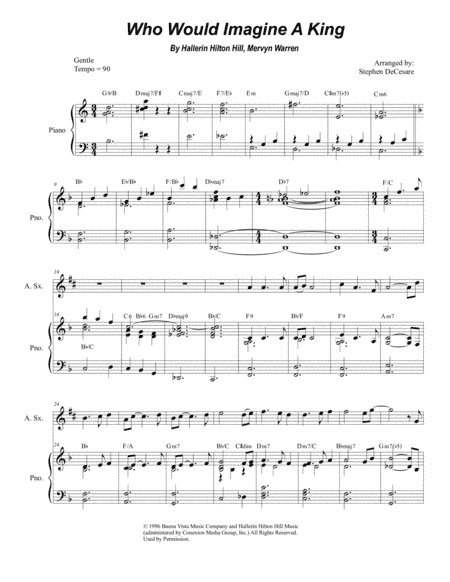 Who Would Imagine A King (arr. Stephen DeCesare)