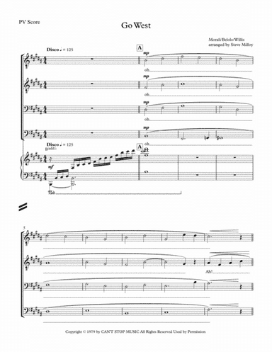 Go West (arr. Steve Milloy)