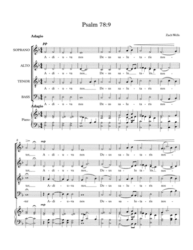 Psalm 78:9 - 2017 Choral Contest Entry (arr. Zach Wells)