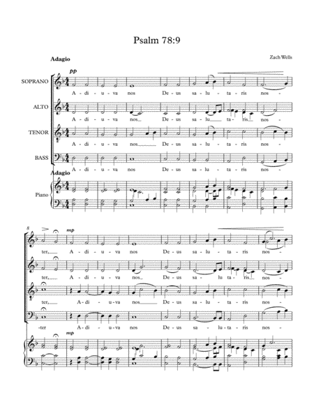 Psalm 78:9 - 2017 Choral Contest Entry (arr. Zach Wells)
