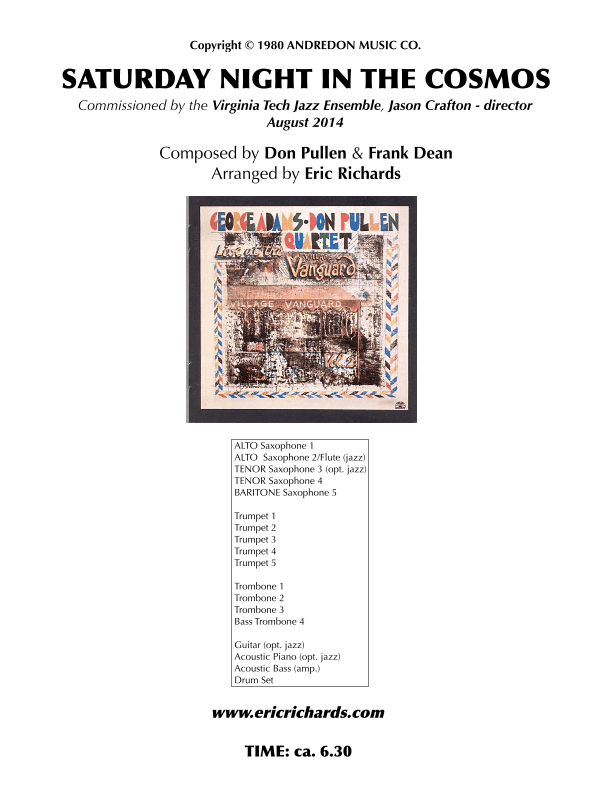 Saturday Night In The Cosmos (arr. Eric Richards)