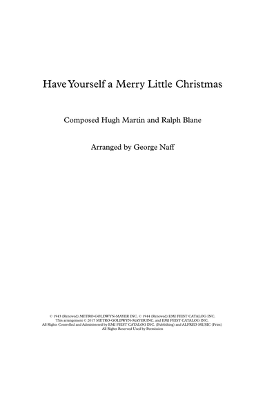Have Yourself A Merry Little Christmas (arr. George Naff)