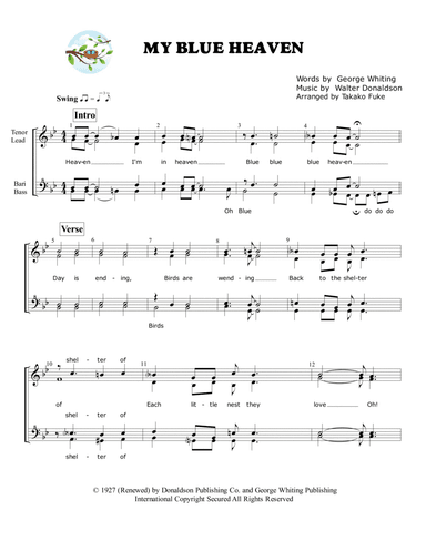 My Blue Heaven (arr. Takako Fuke)