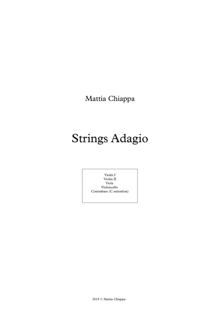 Tender - Adagio for String Orchestra
