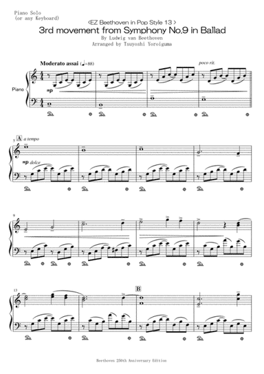 3rd movement from Symphony No.9 in Ballad (arr. Tsuyoshi Yoroiguma)