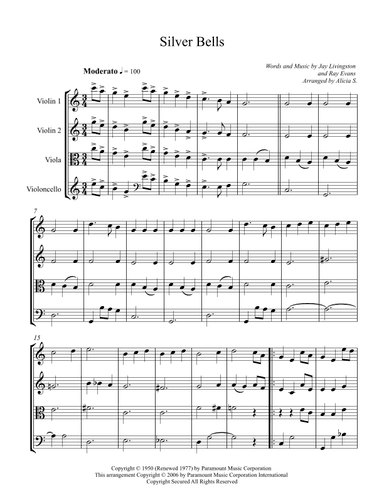 Silver Bells (arr. Alicia S.)