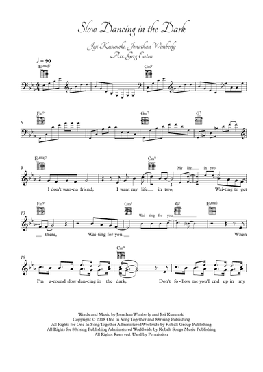 Slow Dancing In The Dark (arr. Greg Eaton)