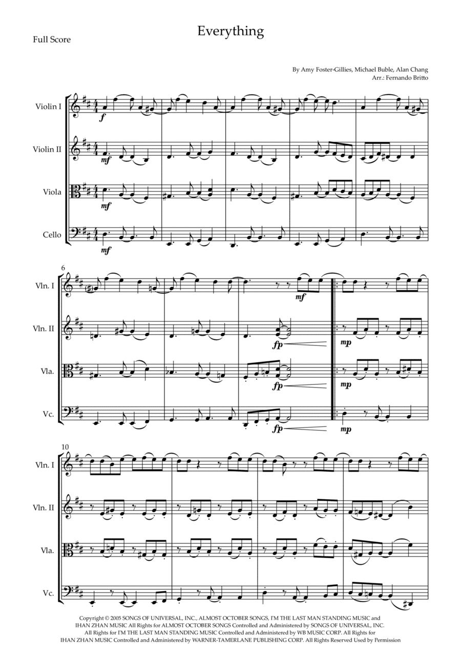 Everything (arr. Fernando Britto)