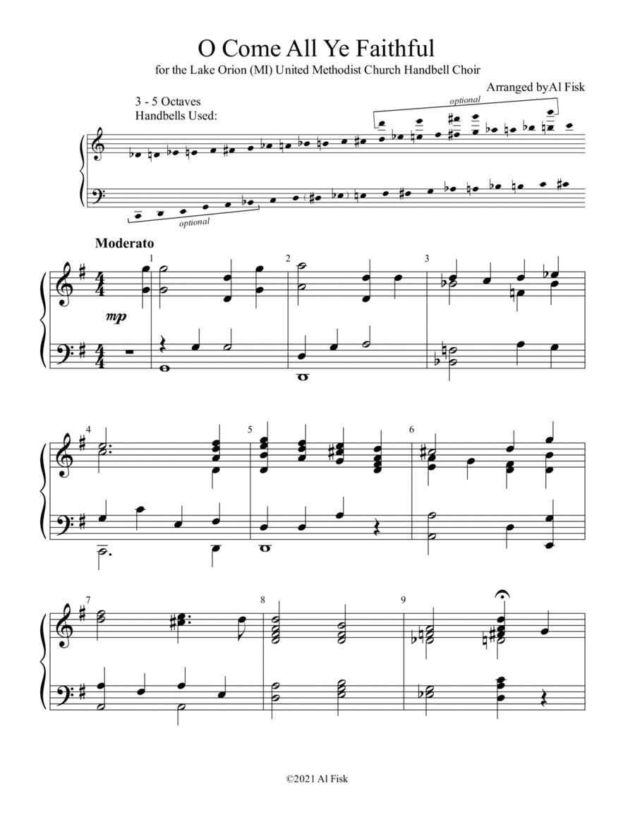 O Come All Ye Faithful (arr. Al Fisk)