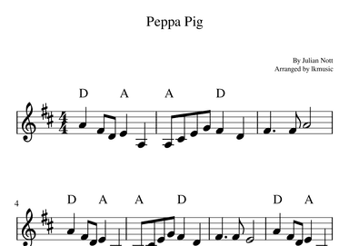 Peppa Pig (arr. Lkmusic)