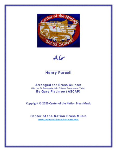 Air (arr. Gary Fladmoe (ASCAP))