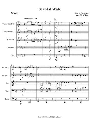 Scandal Walk (arr. Bill Wilson)