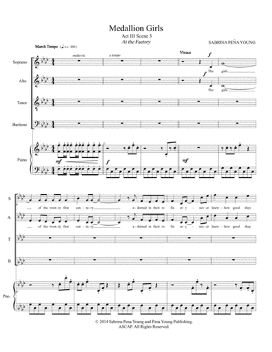 Medallion Girls for Choir from Science Fiction Opera Libertaria