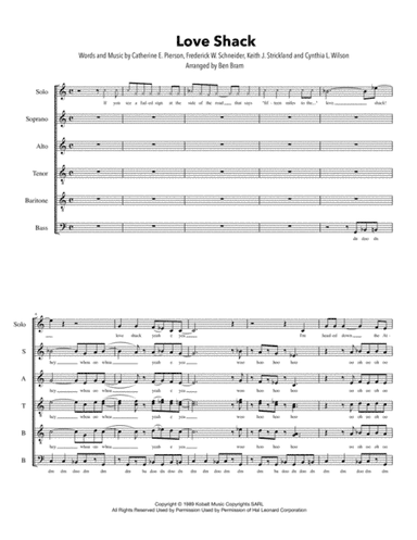 Love Shack (arr. Ben Bram)