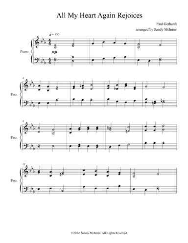 All My Heart Again Rejoices (arr. Sandy McIntire)