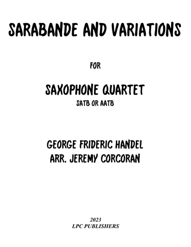 Sarabande and Variations (arr. Jeremy Corcoran)