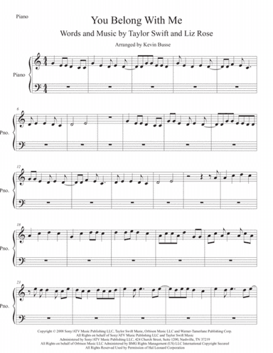 You Belong With Me (arr. Kevin Busse)