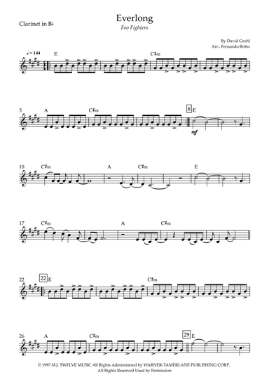 Everlong (arr. Fernando Britto)