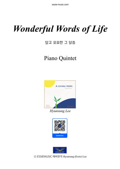 Wonderful Words of Life (arr. Hyunsung Lee (Hyunsung Essie Lee))