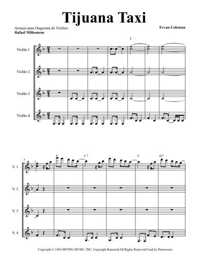 Tijuana Taxi (arr. Rafael Milhomem)