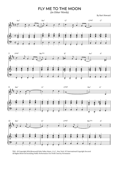 Fly Me To The Moon (in Other Words) (arr. Alex Nunes Rodrigues)