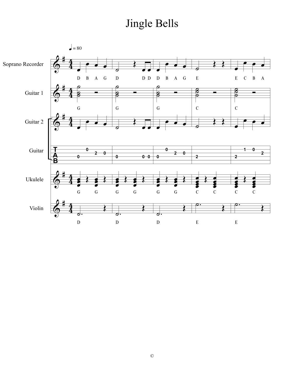 Jingle Bells (arr. Joshua Meeks)