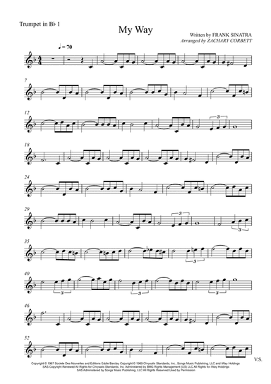 My Way (arr. Zachary Corbett)
