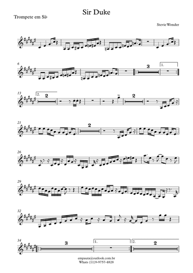 Sir Duke (arr. DIEGO NOGUEIRA DE SIQUEIRA)