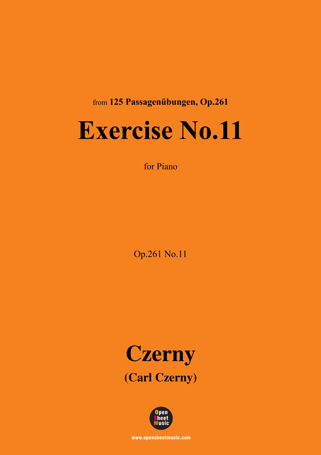C. Czerny-Exercise No.11,Op.261 No.11 (arr. OSM Press)