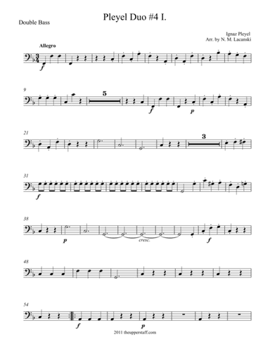 Duo #4 I. (arr. Nick Lacanski)