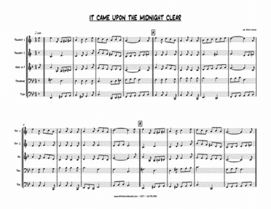 IT CAME UPON A MIDNIGHT CLEAR - CHRISTMAS BRASS QUINTET (arr. Steve Hoover)